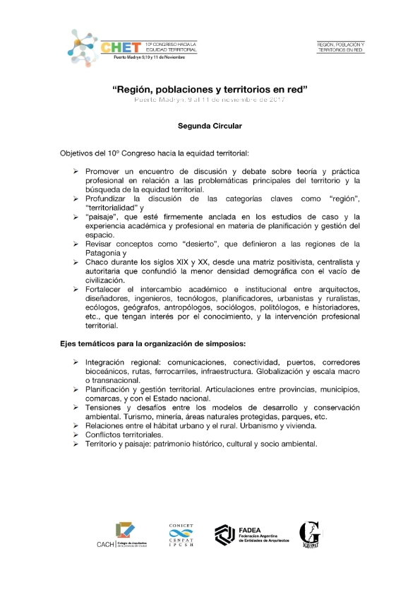segunda circular CHET 001
